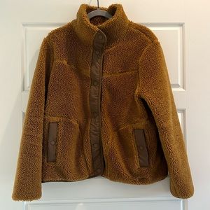 LL Bean Women's Bean's Sherpa Fleece Jacket size large